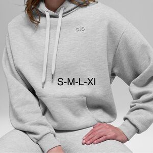 ALO Yoga Women's Light Gray Hoodie